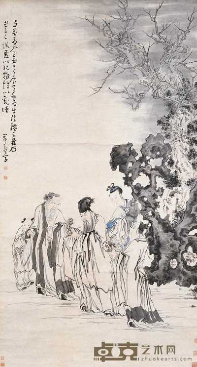 黄慎(款) 人物 立轴 169×91.5cm
